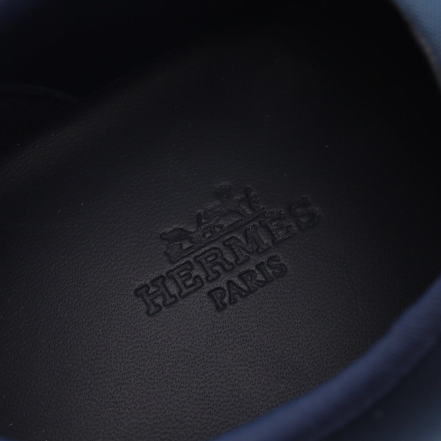 Envol アンヴォル スニーカー ファブリック スエード ネイビー ホワイト オレンジ エルメス シューズ HERMES