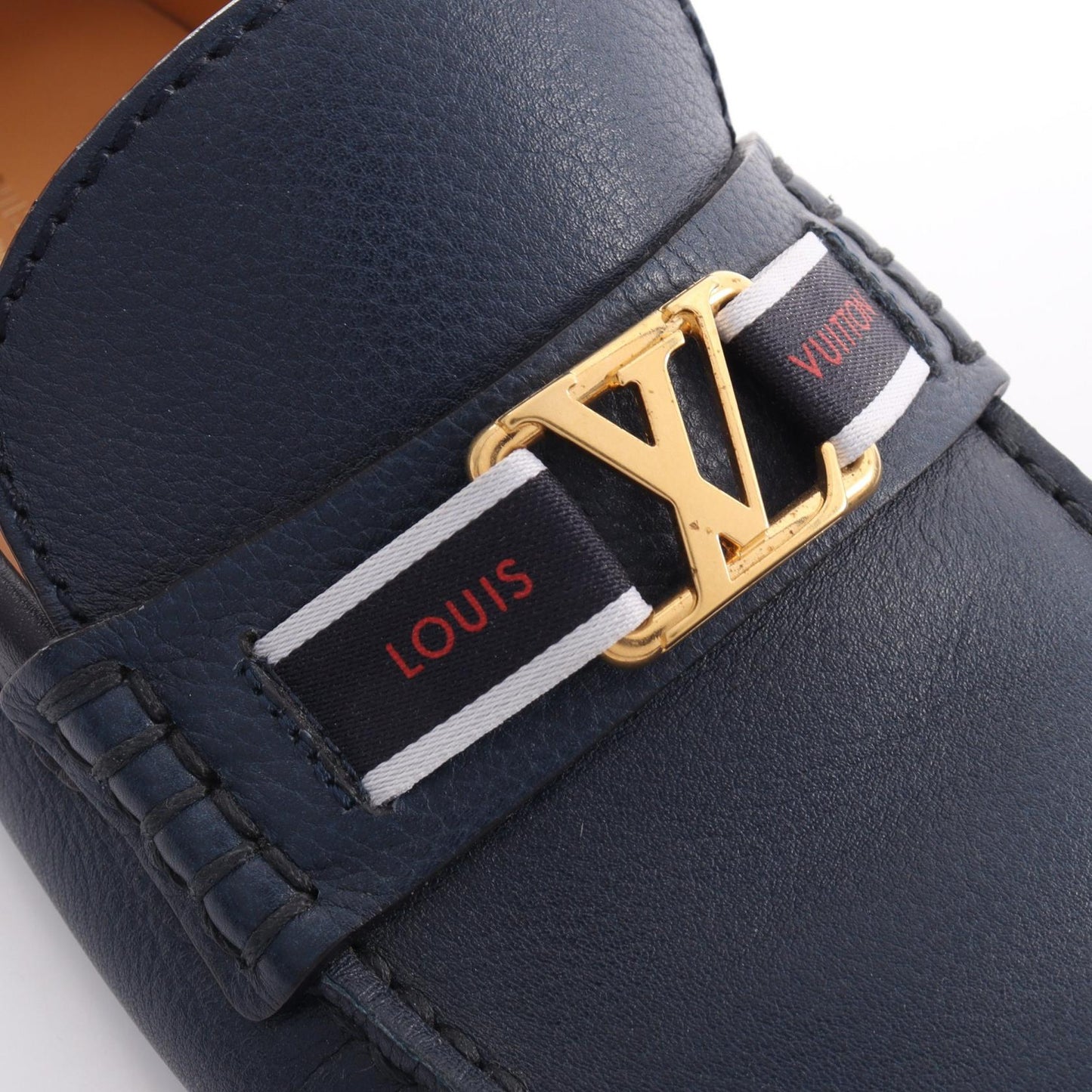 ホッケンハイムライン ドライビングシューズ レザー ネイビー ルイヴィトン シューズ LOUIS VUITTON