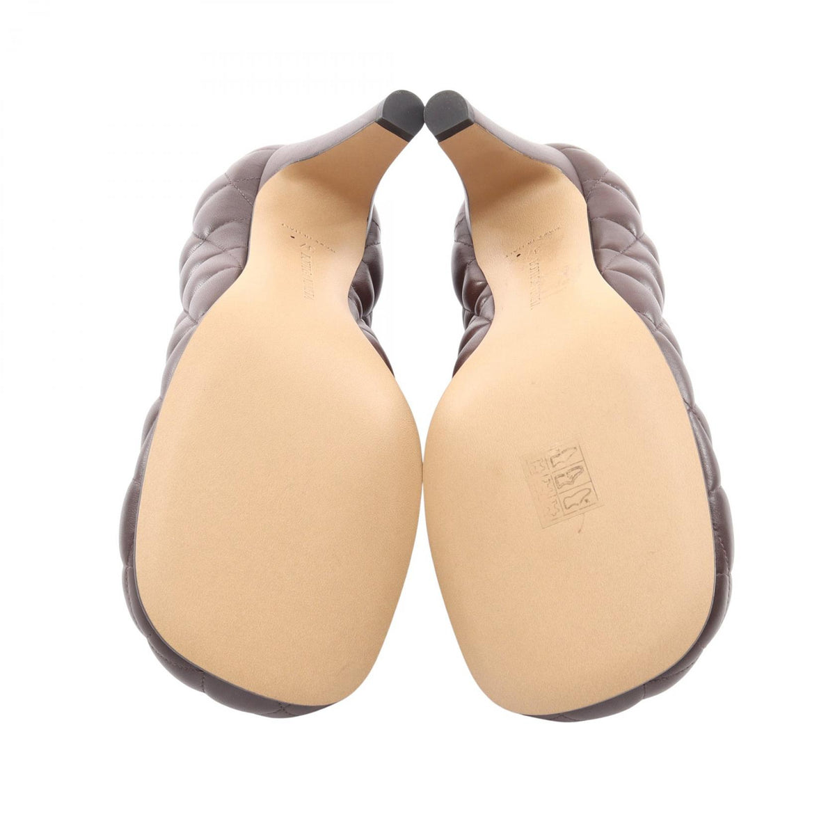 パデッド カセット パンプス レザー ダークブラウン ボッテガヴェネタ シューズ BOTTEGA VENETA