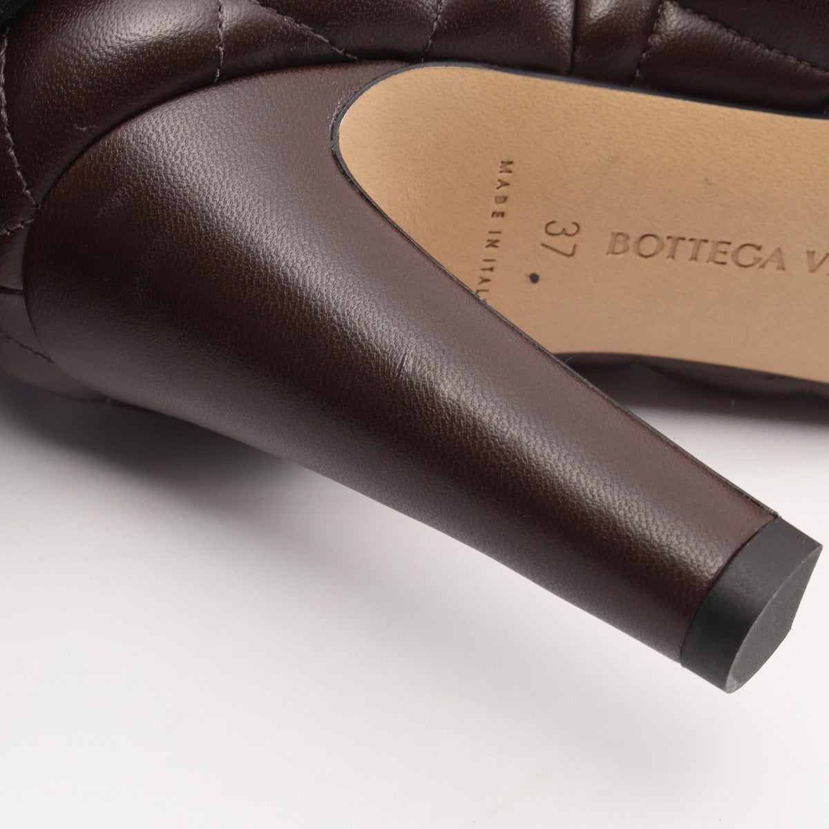 パデッド カセット パンプス レザー ダークブラウン ボッテガヴェネタ シューズ BOTTEGA VENETA