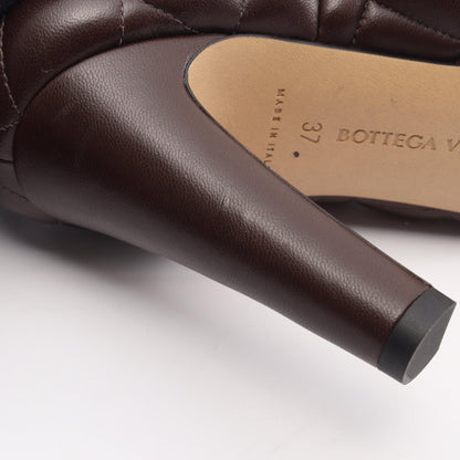 パデッド カセット パンプス レザー ダークブラウン ボッテガヴェネタ シューズ BOTTEGA VENETA