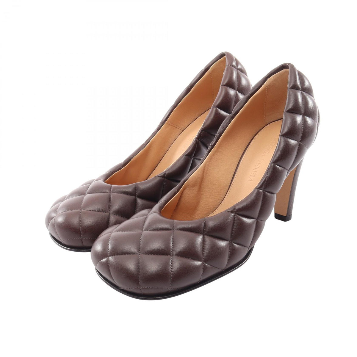 パデッド カセット パンプス レザー ダークブラウン ボッテガヴェネタ シューズ BOTTEGA VENETA