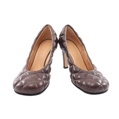 パデッド カセット パンプス レザー ダークブラウン ボッテガヴェネタ シューズ BOTTEGA VENETA