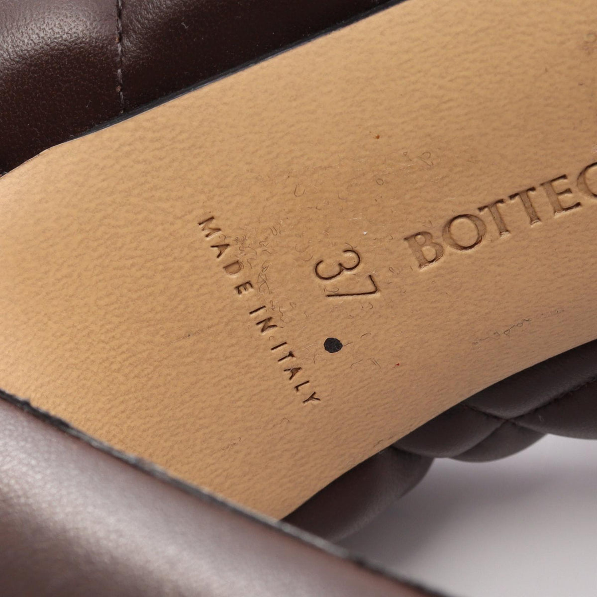 パデッド カセット パンプス レザー ダークブラウン ボッテガヴェネタ シューズ BOTTEGA VENETA