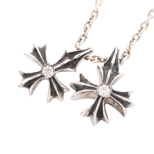 Chrome Hearts × COMME des GARCONS CH PLUS 2P DMND ネックレス SV925 シルバー クロムハーツ