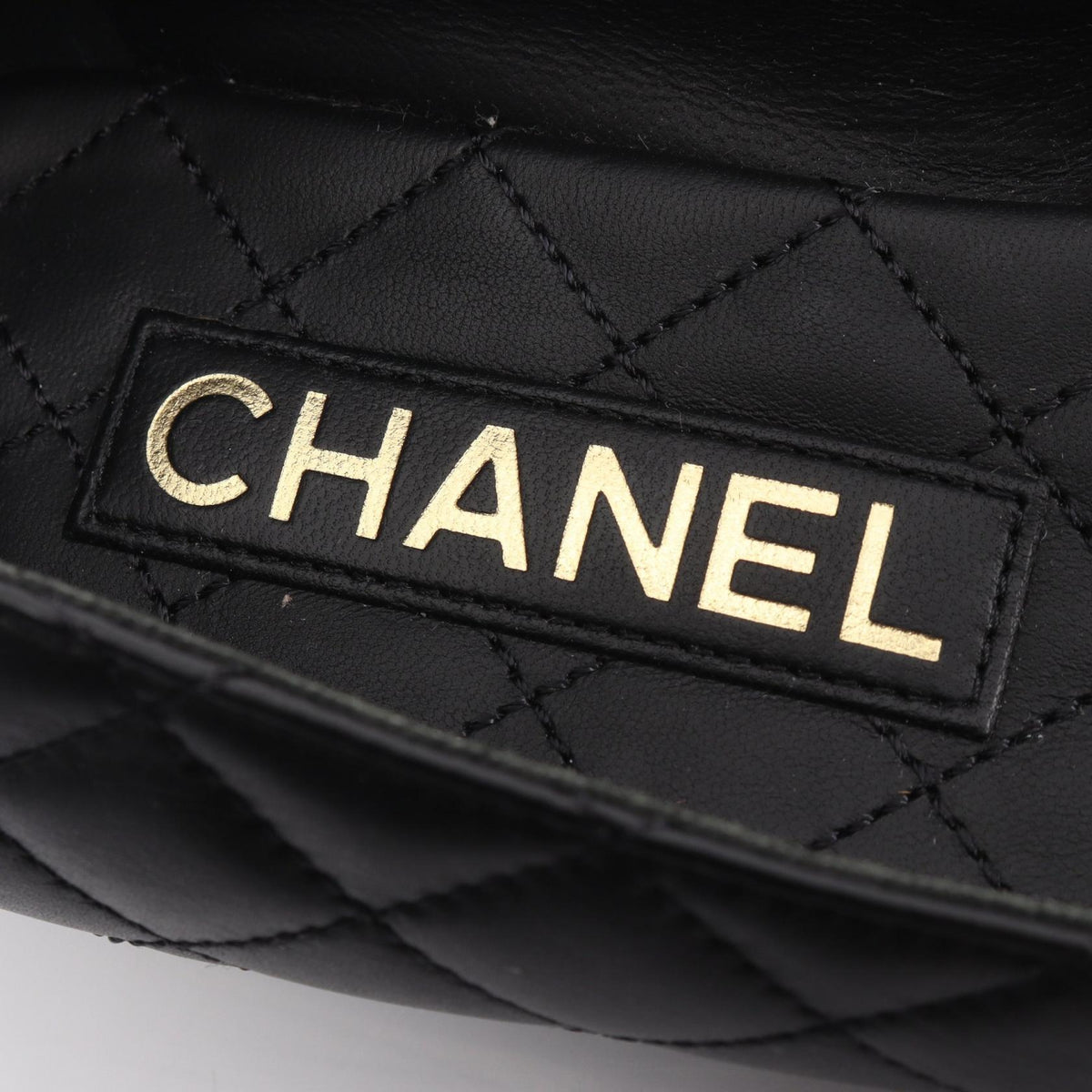 マトラッセ ターンロック フラットシューズ レザー ブラック シャネル シューズ CHANEL