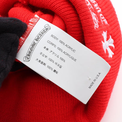 WATCH CAP ロゴ刺繍 ビーニー レッド クロムハーツ 財布・小物 Chrome Hearts