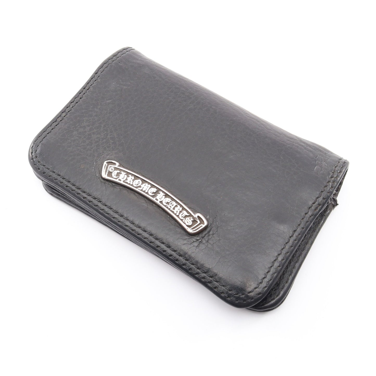 CARD CASE 2 SCROLL LABEL カードケース レザー ブラック クロムハーツ