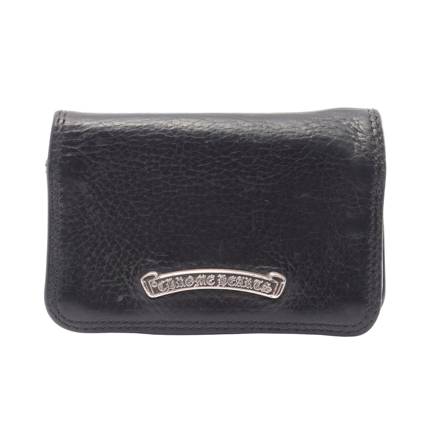 CARD CASE 2 SCROLL LABEL カードケース レザー ブラック クロムハーツ