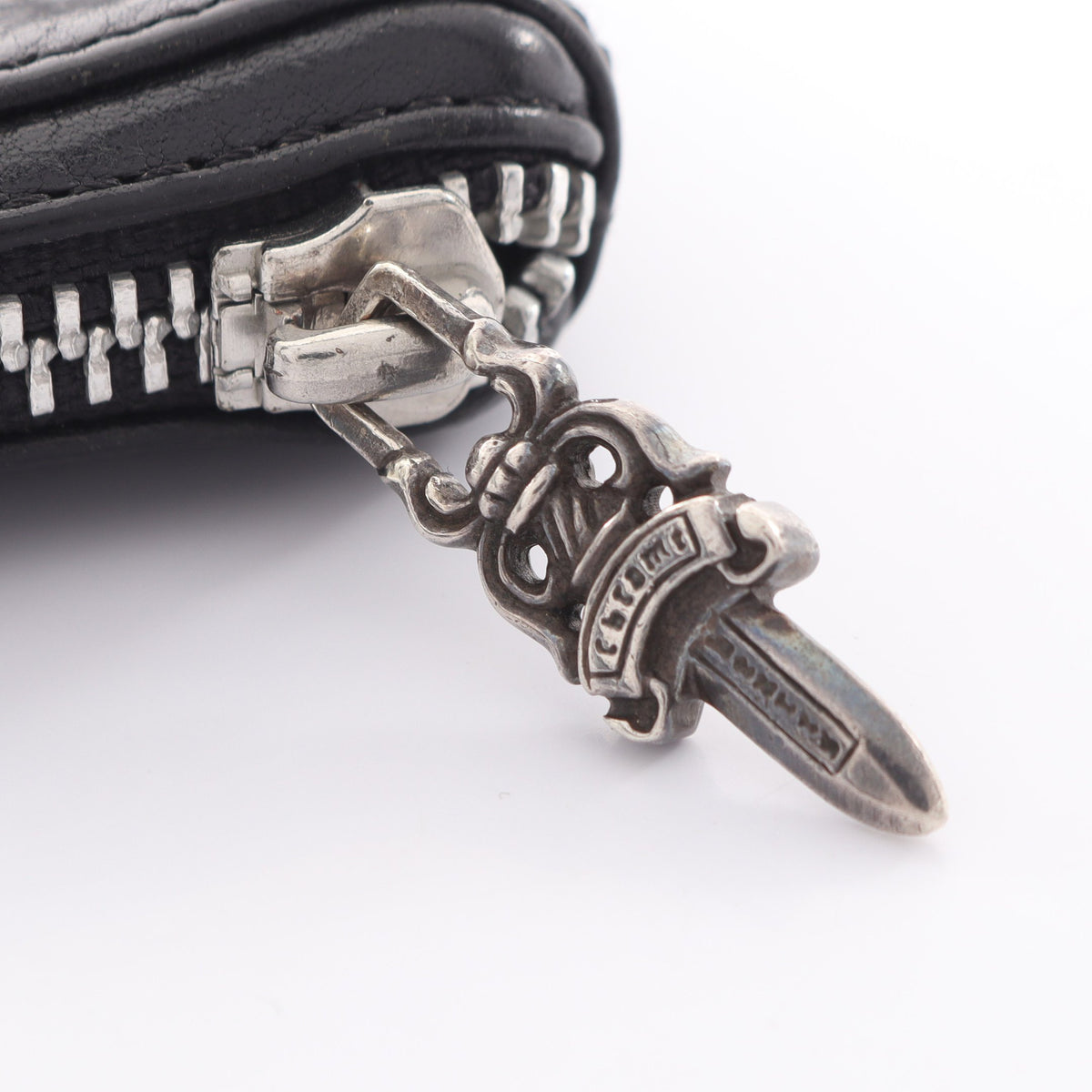 シングルフォールドウォレット コインケース レザー ブラック クロムハーツ 財布・小物 Chrome Hearts
