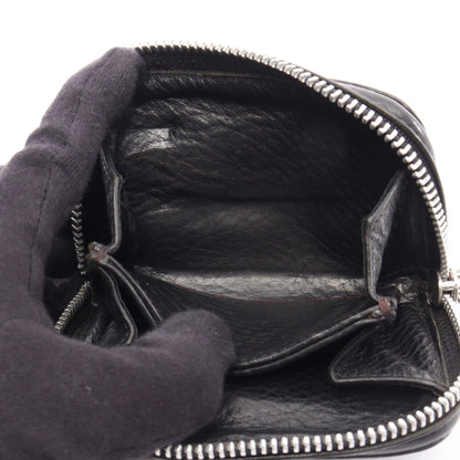 シングルフォールドウォレット コインケース レザー ブラック クロムハーツ 財布・小物 Chrome Hearts