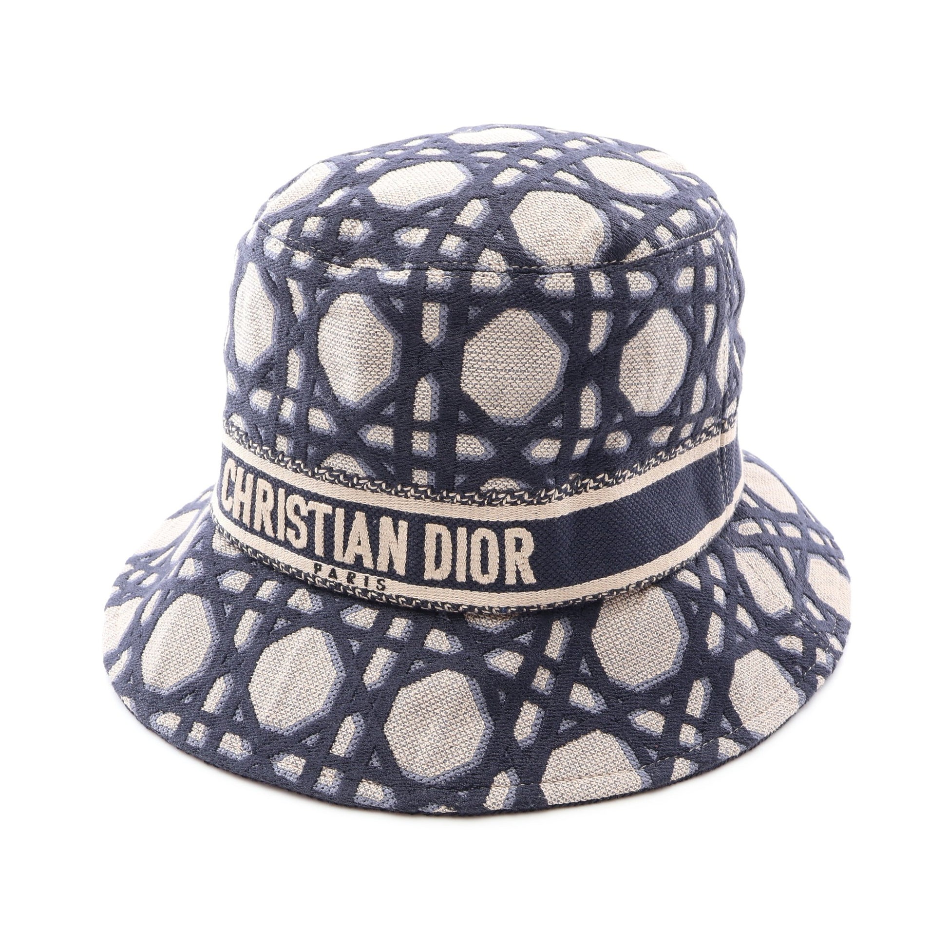 D-Bobby ボブハット マクロカナージュ バケット ハット コットン ベージュ ネイビー クリスチャンディオール 財布・小物 Christian Dior