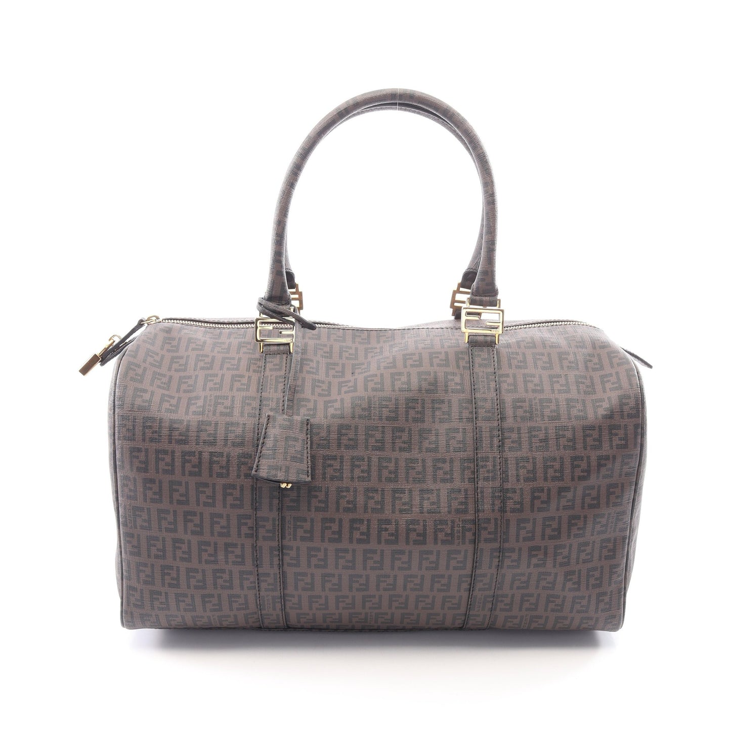 ズッキーノ ボストンバッグ PVC ダークブラウン フェンディ バッグ FENDI