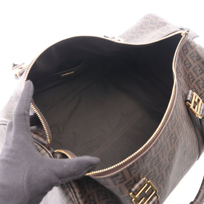 ズッキーノ ボストンバッグ PVC ダークブラウン フェンディ バッグ FENDI