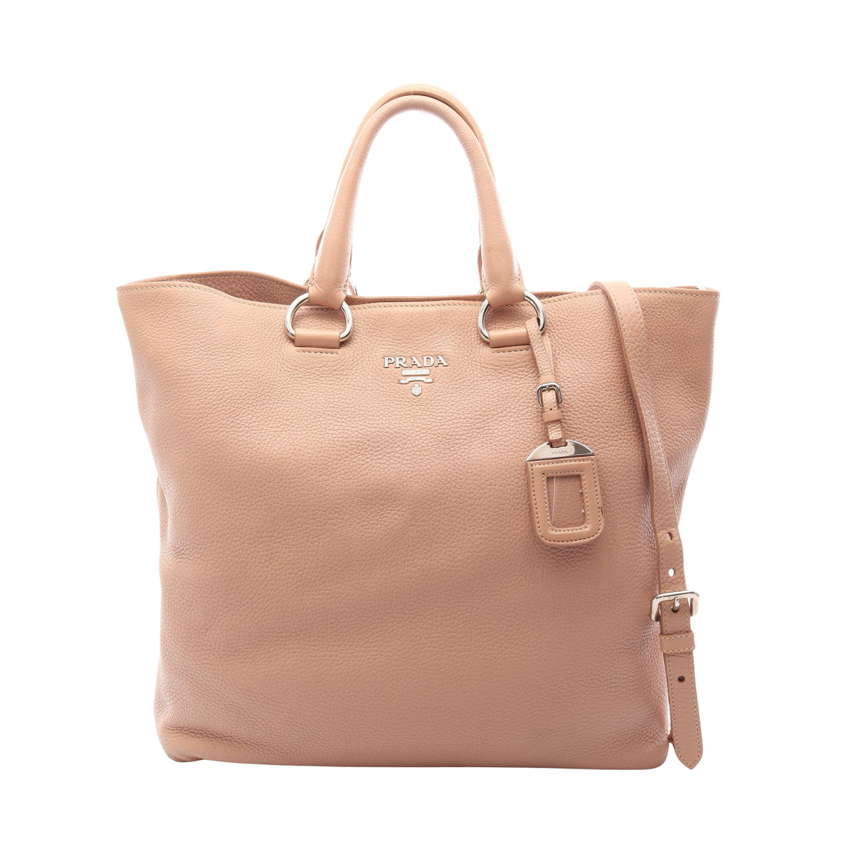VIT.DAINO 2WAY ハンドバッグ トートバッグ レザー ピンクベージュ プラダ バッグ PRADA