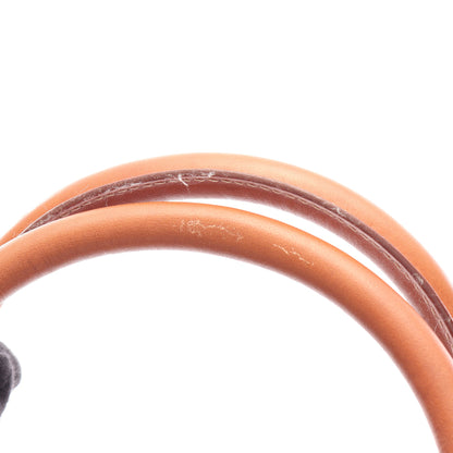 マカダム ハンドバッグ PVC レザー ダークブラウン ブラウン セリーヌ