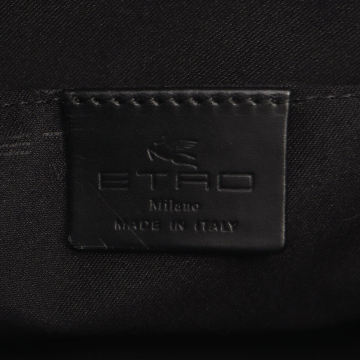 2WAY ハンドバッグ レザー ブラック エトロ バッグ ETRO