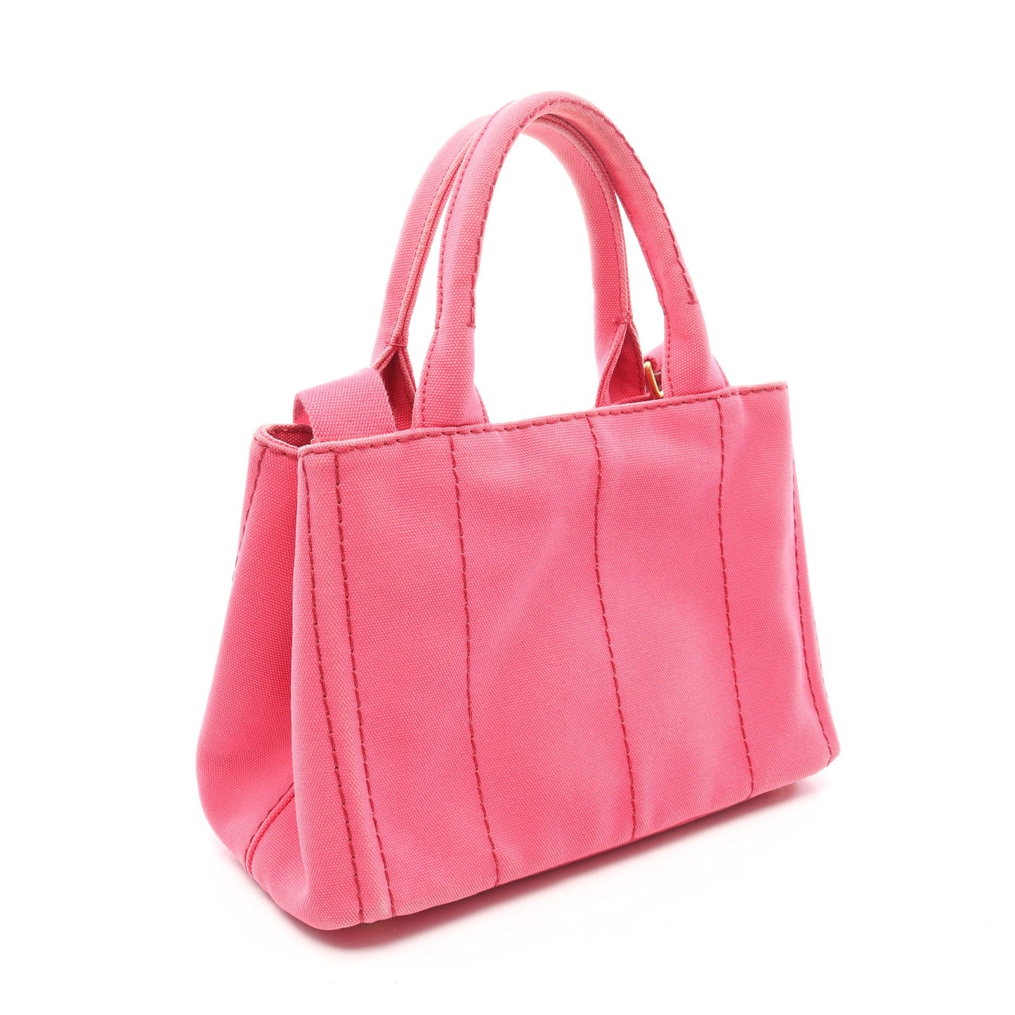 CANAPA カナパ 2WAY ハンドバッグ トートバッグ キャンバス ピンク プラダ