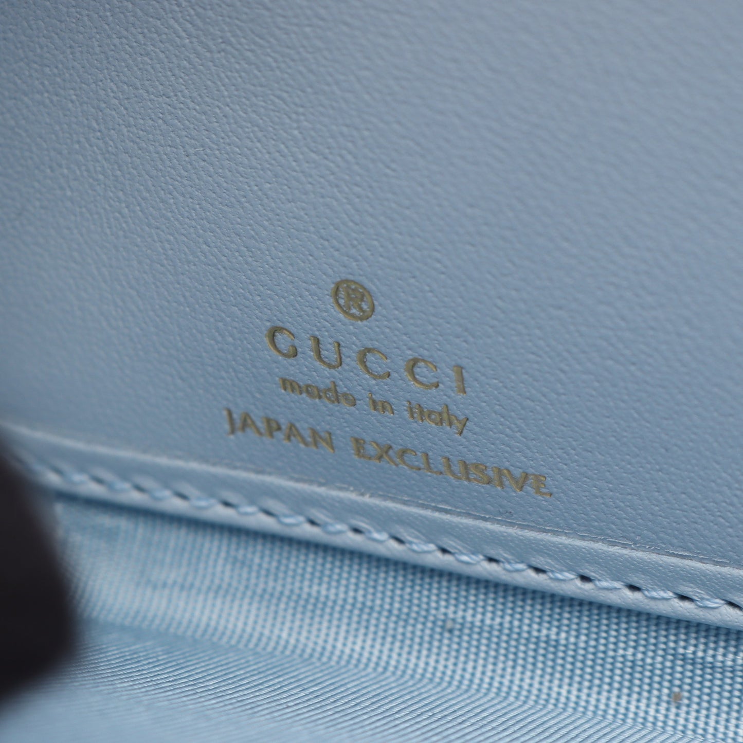 GUCCI × ヒグチユウコ ラウンドファスナー長財布 レザー ライトブルー マルチカラー グッチ 財布・小物 GUCCI