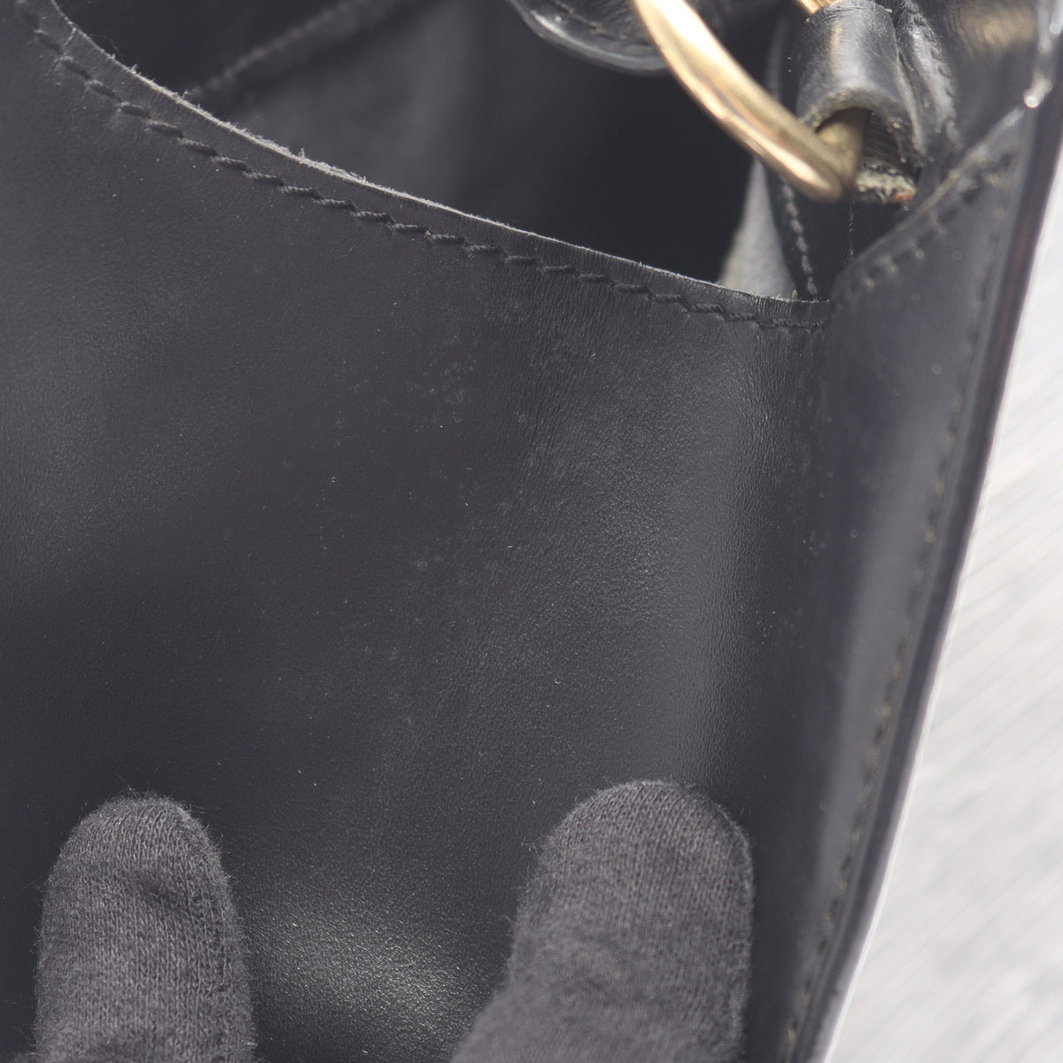 クリュニー エピ ノワール ショルダーバッグ レザー ブラック ルイヴィトン バッグ LOUIS VUITTON