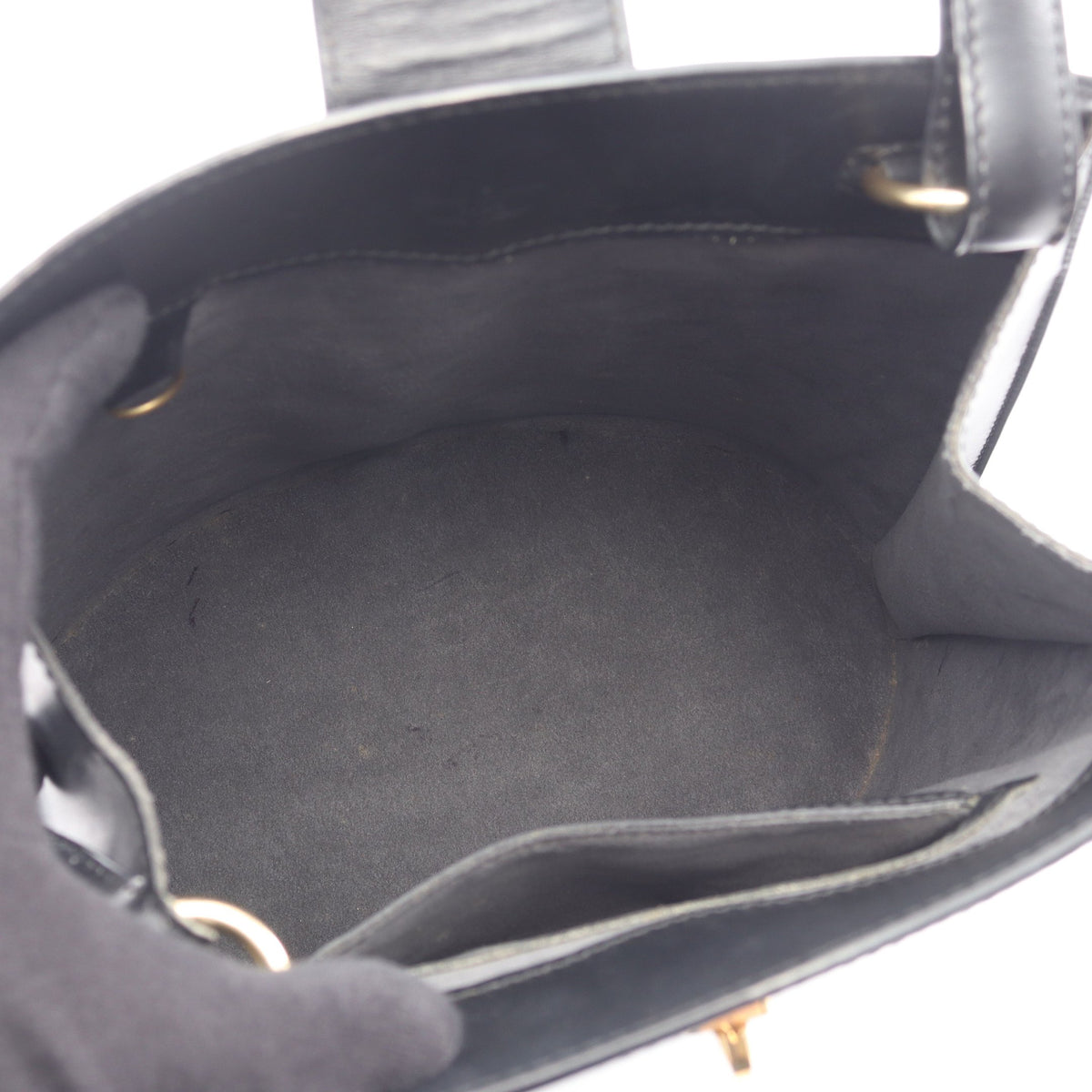 クリュニー エピ ノワール ショルダーバッグ レザー ブラック ルイヴィトン バッグ LOUIS VUITTON