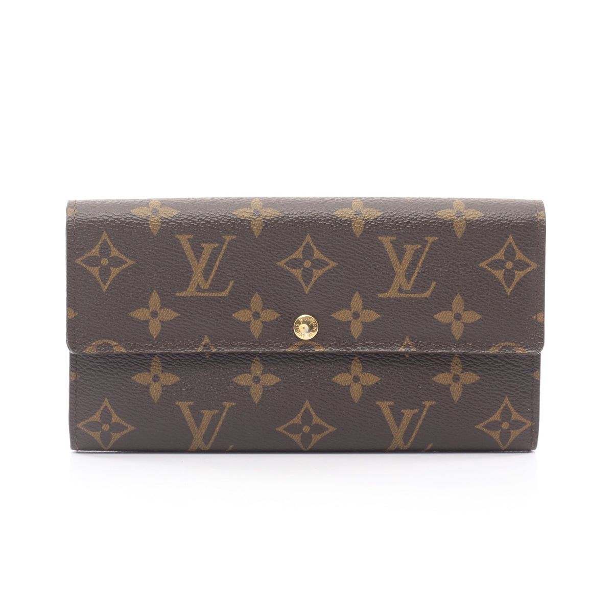 ポルトフォイユ サラ モノグラム 二つ折り長財布 PVC レザー ブラウン ルイヴィトン 財布・小物 LOUIS VUITTON