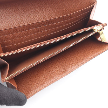ポルトフォイユ サラ モノグラム 二つ折り長財布 PVC レザー ブラウン ルイヴィトン 財布・小物 LOUIS VUITTON