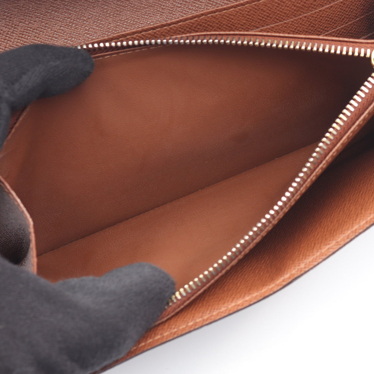 ポルトフォイユ サラ モノグラム 二つ折り長財布 PVC レザー ブラウン ルイヴィトン 財布・小物 LOUIS VUITTON