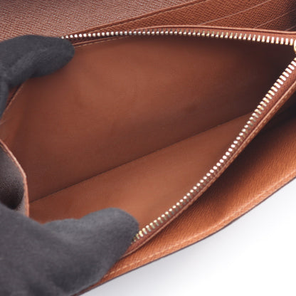 ポルトフォイユ サラ モノグラム 二つ折り長財布 PVC レザー ブラウン ルイヴィトン 財布・小物 LOUIS VUITTON