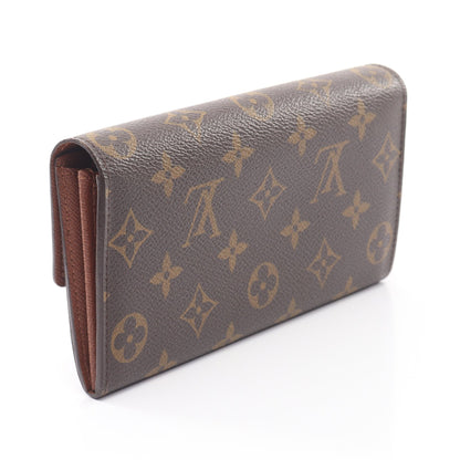 ポルトフォイユ サラ モノグラム 二つ折り長財布 PVC レザー ブラウン ルイヴィトン 財布・小物 LOUIS VUITTON