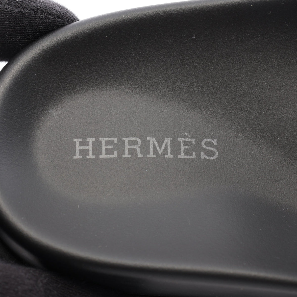 エクストラ スライドサンダル レザー ブラック エルメス