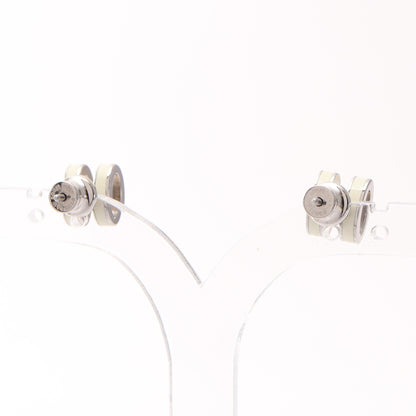 MINI POP H ミニポップアッシュ ピアス シルバー オフホワイト エルメス