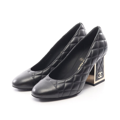 マトラッセ パンプス ラムスキン ブラック シャネル シューズ CHANEL