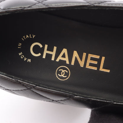 マトラッセ パンプス ラムスキン ブラック シャネル シューズ CHANEL