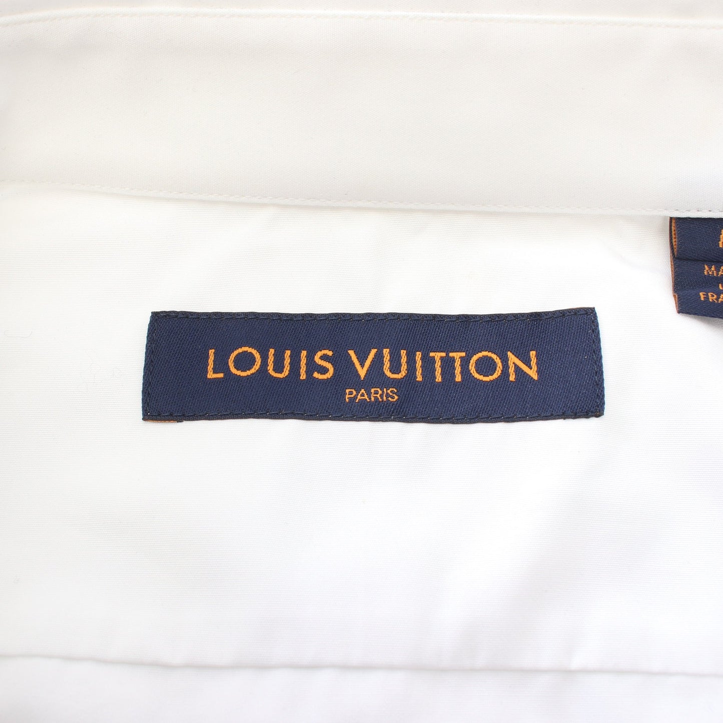 LOUIS VUITTON × NIGO ロントバックスクエアードロゴ 半袖 シャツ コットン ホワイト ルイヴィトン