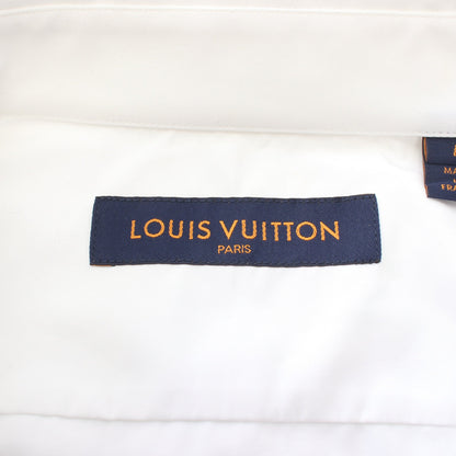 LOUIS VUITTON × NIGO ロントバックスクエアードロゴ 半袖 シャツ コットン ホワイト ルイヴィトン