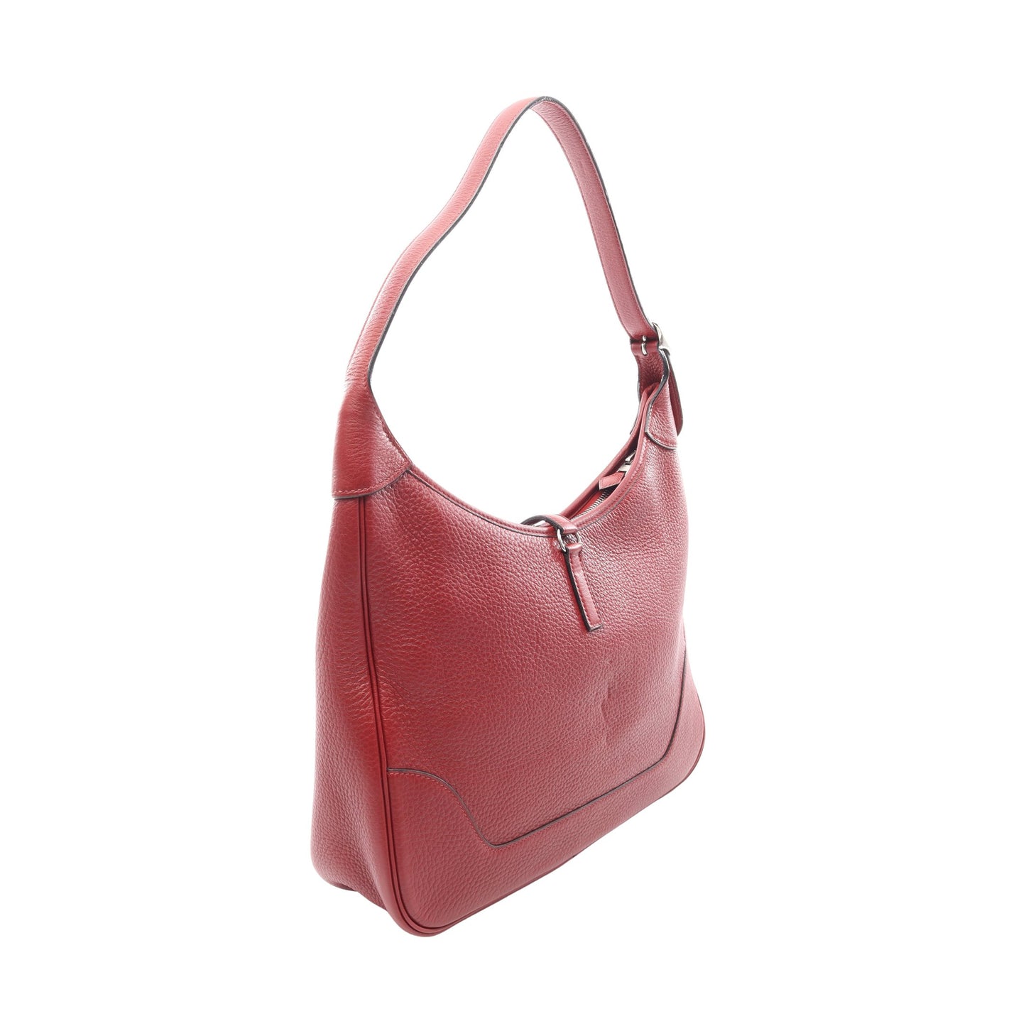 トリム31 ルージュガランス ショルダーバッグ トリヨンクレマンス レッド シルバー金具 □J刻印 エルメス バッグ HERMES