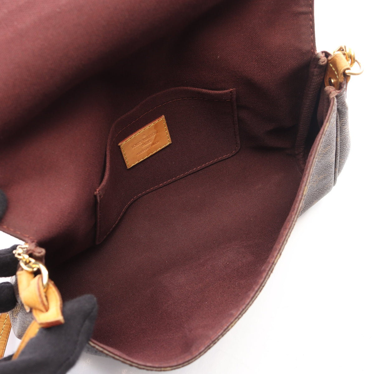 フェイボリットMM モノグラム 2WAY チェーンハンドバッグ PVC レザー ブラウン ルイヴィトン バッグ LOUIS VUITTON