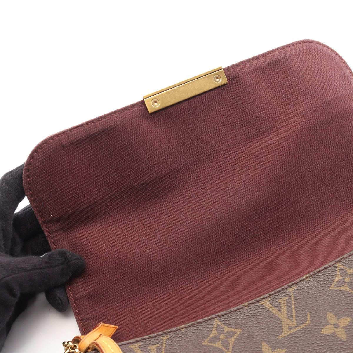 フェイボリットMM モノグラム 2WAY チェーンハンドバッグ PVC レザー ブラウン ルイヴィトン バッグ LOUIS VUITTON