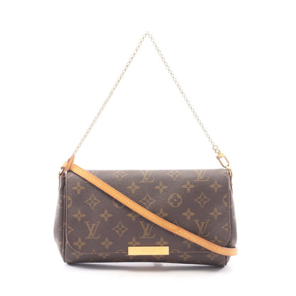 フェイボリットMM モノグラム 2WAY チェーンハンドバッグ PVC レザー ブラウン ルイヴィトン バッグ LOUIS VUITTON