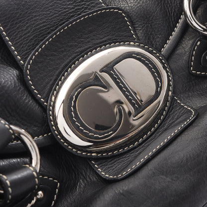 CDロゴ ハンドバッグ レザー ブラック クリスチャンディオール バッグ Christian Dior