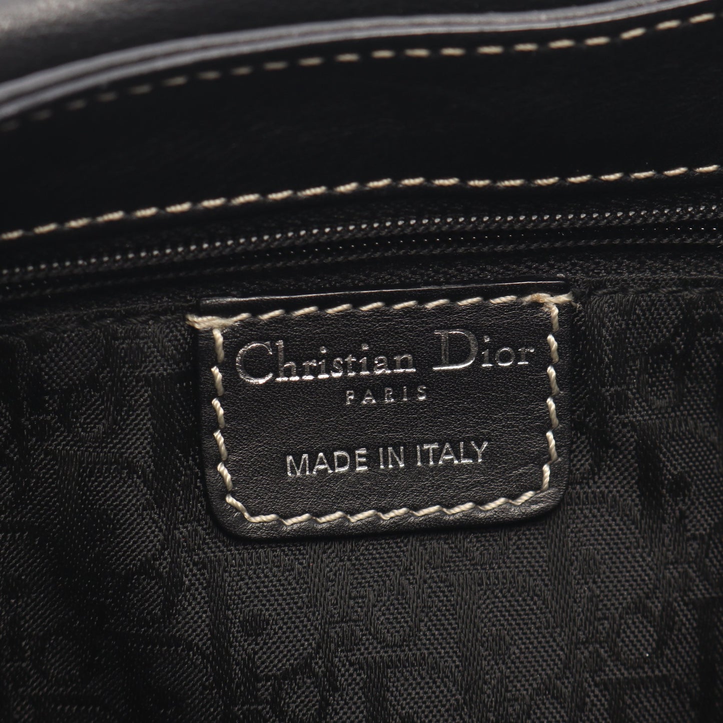 CDロゴ ハンドバッグ レザー ブラック クリスチャンディオール バッグ Christian Dior