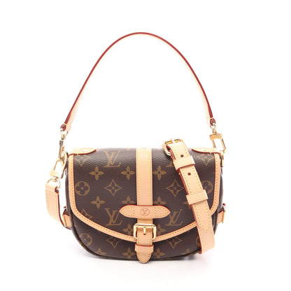 ソミュールBB モノグラム 2WAY ハンドバッグ モノグラム ブラウン ルイヴィトン バッグ LOUIS VUITTON
