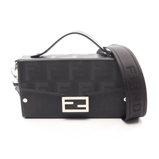 ソフトトランクバゲット ズッカ 2WAY ショルダーバッグ レザー ブラック フェンディ バッグ FENDI