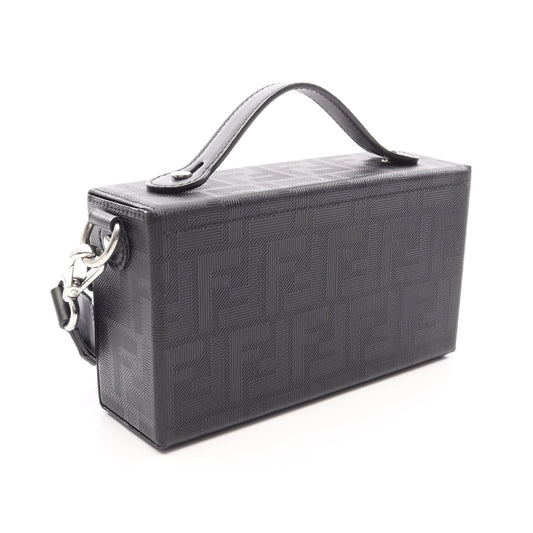 ソフトトランクバゲット ズッカ 2WAY ショルダーバッグ レザー ブラック フェンディ バッグ FENDI