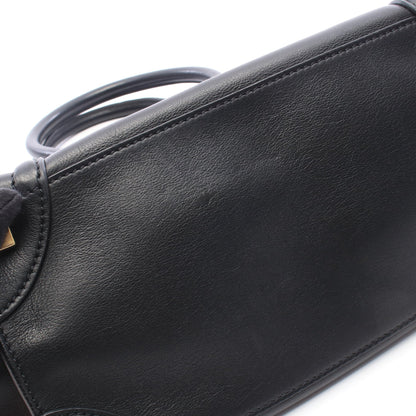 ラゲージ ミニショッパー ハンドバッグ レザー ブラック セリーヌ バッグ CELINE