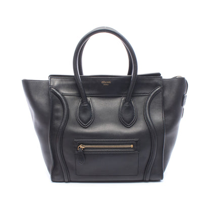 ラゲージ ミニショッパー ハンドバッグ レザー ブラック セリーヌ バッグ CELINE