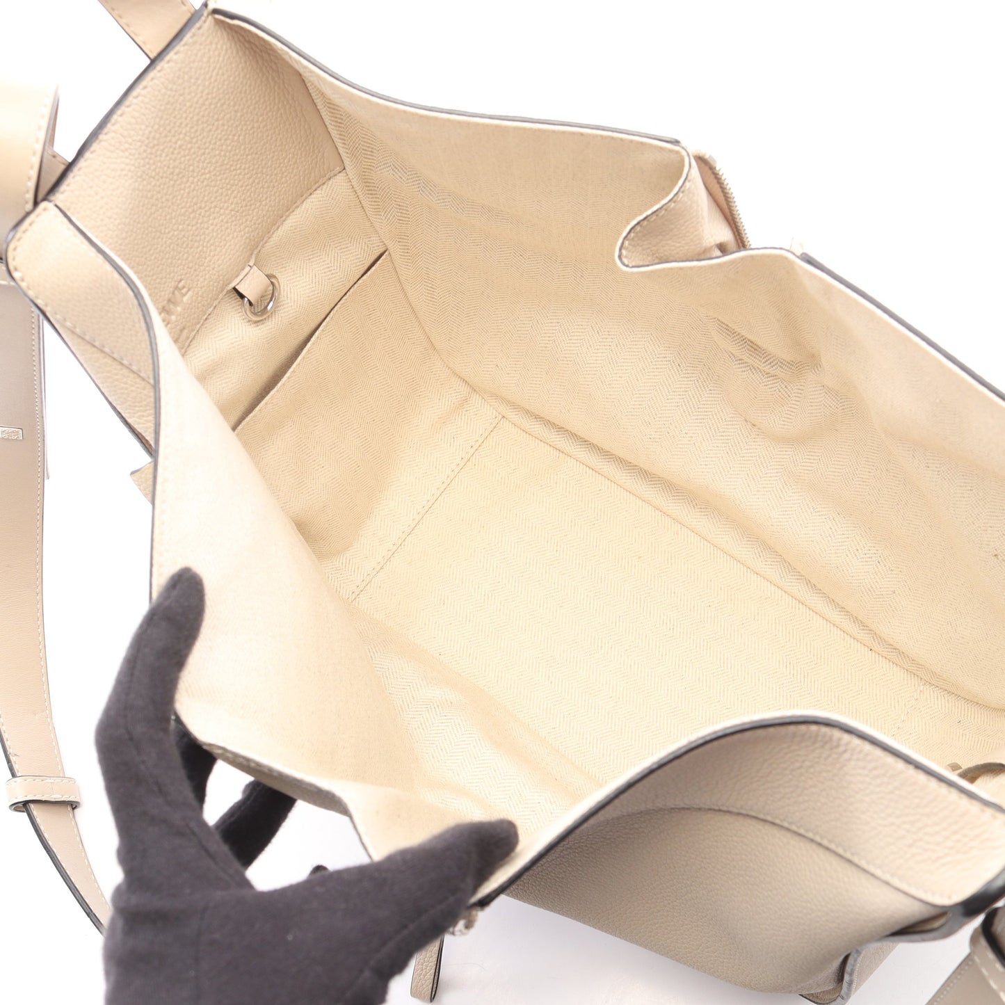 HAMMOCK SMALL ハンモック スモール 2WAY ハンドバッグ レザー ライトベージュ ロエベ