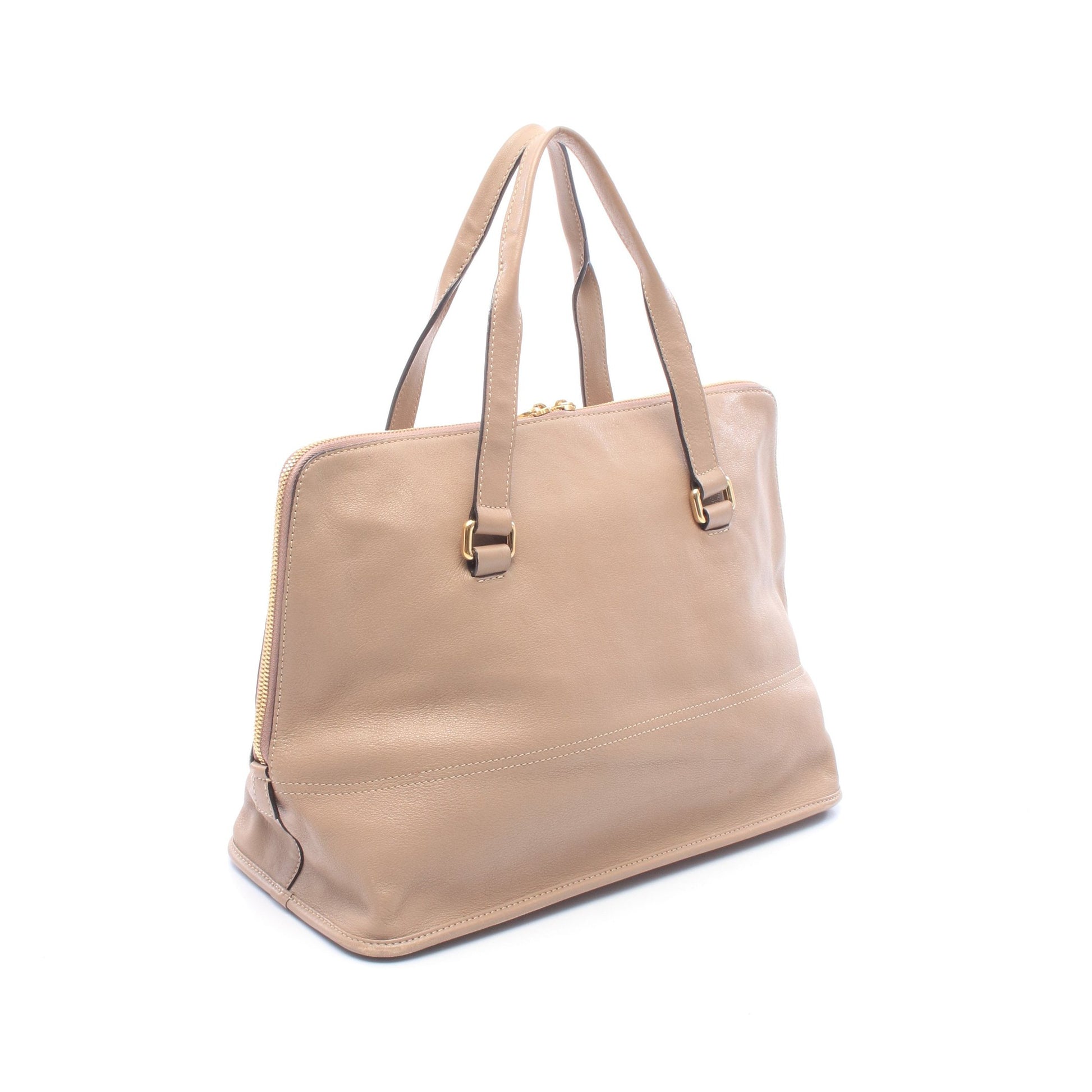 アナグラム ハンドバッグ レザー ピンクベージュ ロエベ バッグ LOEWE
