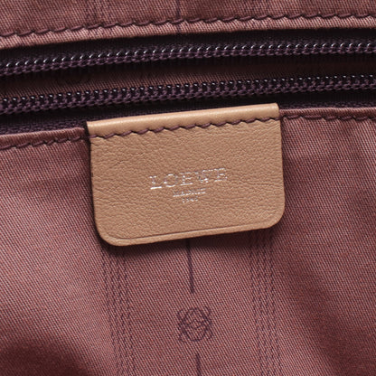 アナグラム ハンドバッグ レザー ピンクベージュ ロエベ バッグ LOEWE